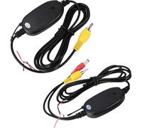 Trasmettitore e ricevitore RCA 2,4 GHz, kit senza fili, per telecamera retromarcia, monitor senza fili, adattatore macchina fotografica, 12 V, colori