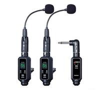 Trasmettitore e ricevitore wireless, 95 x 25 mm, a bassa latenza, sistema di microfono: suono di alta qualità per musicisti (uno e due)