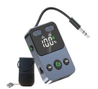 Trasmettitore e Ricevitore Wireless | Adattatore Audio 3.5 mm Doppio Collegamento | 2 in 1 Trasmettitore E Ricevitore Audio - per Aereo Viaggi Televisione Autoradio Palestra Casa Cuffie e Radio