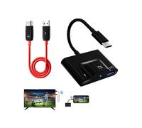 Trasmettitore e Ricevitore Wireless Compatibile , Streaming Video/Audio su TV/Proiettore/Monitor per Smartphone Bianco