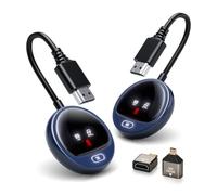 Trasmettitore e Ricevitore Wireless HDMI 4K, HDMI Wireless Receiver Transmitter con Schermo LED, 2.4/5G Stabile Trasmissione, Wireless Streaming Video Audio File da Laptop, PC a HDTV, Projector, 50M