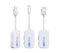 Trasmettitore e ricevitore wireless USB-C e HDMI, 30 m Tipo-C HDMI Wireless Extender Kit 1080p @ 60Hz Wireless Display Adapter Streaming audio e video da laptop, PC, fotocamera, smartphone a