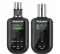 Trasmettitore e ricevitore XLR wireless 2.4G per microfono a condensatore dinamico con riduzione del rumore, riverbero, 48 V, mute