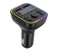 Trasmettitore Fm Auto - Abs Adattatore Radio Wireless | Lettore Musicale Mp3 Con Ricarica Usb, Circa 8x5.5x5 Cm Dimensioni, Ricevitore Audio Multifunzione Per Musica E Chiamate in Viaggio