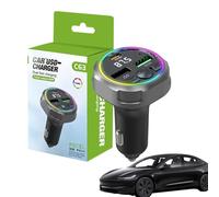 Trasmettitore FM Auto Blųetooth - 30W PD QC3.0 Caricatore Veloce Sicuro | Adattatore Radio Wireless Per Lettore Mp3 2 Connessioni USB | Per Auto SUV, Destinatario Audio, Protezione Multipla