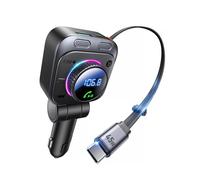 TRASMETTITORE FM AUTO BLUETOOTH 5.4 ADATTATORE 72W CON CAVO USB RICARICA TELEFON