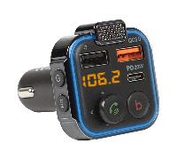 Trasmettitore FM Auto LCD Bluetooth 5.0 USB Q3.0 PD3.0 Caricatore Microfono
