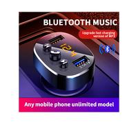 Trasmettitore FM Bluetooth 5.0 Kit vivavoce per auto Lettore MP3 Ricevitore audio wireless Modulatore Caricabatterie
