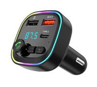Trasmettitore FM Bluetooth 5.3 per Auto Adattatore Audio Radio QC3.0 Wireless