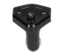 Trasmettitore FM Bluetooth, adattatore per streaming musicale, qualità audio Hi-Fi, collo d'oca flessibile per una guida sicura, caricatore a doppia