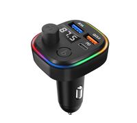 Trasmettitore FM Bluetooth con caricatore da auto USB QC 3.0 e USB-C 18W C2 nero