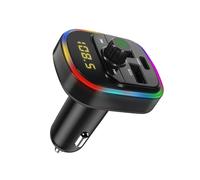 Trasmettitore FM Bluetooth con caricatore da auto USB QC 3.0 e USB-C 20W C4 nero