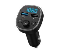 Trasmettitore FM Bluetooth per Auto con Doppia Porta USB, Display LED, Vivavoce | Adattatore Auto Universale