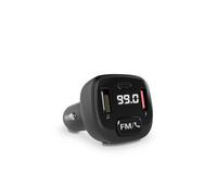 Energy Sistem Transmisor FM para el Coche - Bluetooth - MicroSD - USB MP3 - Asistente de Voz - Manos Libres - Color Negro
