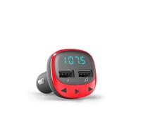 Energy Sistem Transmisor FM para el Coche - MicroSD - Carga USB - USB MP3 - Color Rojo