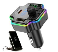 Trasmettitore FM per Auto | Adattatore Trasmettitore Radio | Adattatore Audio Wireless | Per Veicoli Automobili Camion SUV Pendolarismo Guida Viaggi Quotidiani Chiamate A Mani Libere