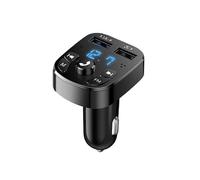 Trasmettitore FM per auto Bluetooth 5.0 Kit wireless per auto Vivavoce Doppia porta USB Caricabatterie per telefono 2.1A Musica MP3 Sc