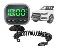 Trasmettitore FM Per Auto | Compatto Ricevitore Audio | Trasmettitore MP3 Multifunzione con Display LED e Rilevatore Velocità per Chiamate e Streaming Musicale