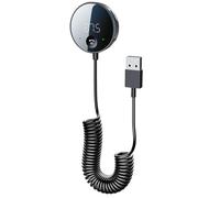 Trasmettitore FM - Supporto audio per auto senza fili | Lettore MP3 USB TF - Ricevitore BT5.0 Doppia connessione Chiamate Vivavoce Suono Chiaro Compatibile MP3 WAV FLAC Ideale per Guida Trajet Music S