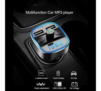 Trasmettitore FM T25 ricevitore Audio 5.0 compatibile con Bluetooth per auto lettore MP3 caricatore per auto Wireless vivavoce a ricarica rapida Dual USB