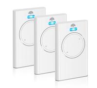 Trasmettitore manuale per porta del garage, 868 MHz, compatibile con telecomando FAAC Garage a 2 canali XT4 868 SLH LR, XT4 868 SLH, XT2 868 SLH, XT2 868 SLH LR, bianco