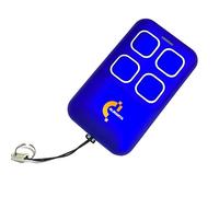 Trasmettitore manuale per porta del garage compatibile con SOMMER SOMloq2 4019V000, 4019V001, 4019V003, 4019V021, TX55-868-4, TX40-868-4, telecomando di ricambio con batteria e istruzioni, colore: blu