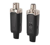Trasmettitore per Microfono Wireless, Supporto per Microfonico Wireless UHF XLR Alimentazione 48V Portata 262 Piedi Wireless per Microfono XLR per Mixer Microfono a
