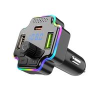 Trasmettitore Radio Per Automobili,Adattatore Trasmettitore Radio - Adattatore di Ricarica Rapida | Per Chiamate a Mani Libere Veicolo Automobilistico Camion SUV Guida Viaggio Pendolarismo