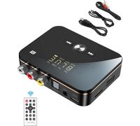 Trasmettitore Ricevitore Bluetooth 5.0, 2 in 1Adattatore AUX A2DP Bassa Latenza