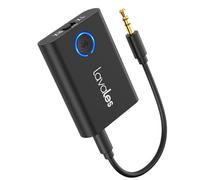 Trasmettitore Ricevitore Bluetooth 5.3 per TV, Adattatore Wireless 2 in 1 con aptX Bassa Latenza & HD Audio, Jack Aux 3,5mm, 18 Hours Battery, Ricevitore Bluetooth per Impianto Stereo/2 Cuffie/Auto