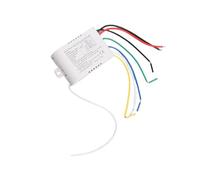 Trasmettitore ricevitore con interruttore remoto da parete, anti-disturbo Facile da installare Interruttore con telecomando a 4 vie 220V, Uso domestico Uso in bagno per Droplight Crystal