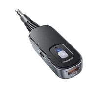 Trasmettitore ricevitore per auto, 2 in 1, adattatore AUX 5.1 Blue-tooth | Ricevitore trasmettitore wireless a bassa latenza per audio da 3,5 mm | Adattatore a lungo raggio per cuffie e