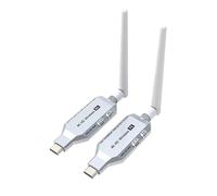 Trasmettitore ricevitore wireless 4K da 50 m for trasmissione video HDMI Extender Adattatore display Può condividere 1 laptop e 2 TV con ampia compatibilità, facile da configurare(1TX and 1RX)