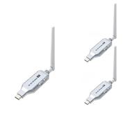 Trasmettitore ricevitore wireless 4K da 50 m for trasmissione video HDMI Extender Adattatore display Può condividere 1 laptop e 2 TV con ampia compatibilità, facile da configurare(1TX and 2RX)