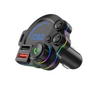 Trasmettitore Wireless per Auto,Lettore MP3 Plug and Play con Ricarica Rapida,Adattatore per Autoradio con Trasmettitore FM | per Caravan Camion RV Berlina Pendolari Viaggio Gite Familiari Lunghe Guid