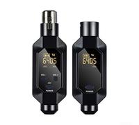 Trasmettitore Wireless XLR per Microfoni Dinamici, Audio UHF per professionale, Ritardo Minimo, Autonomia 7 Ore, Ideale per Conferenze e Live(1 in 1)