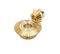 trasmissione a mitragliatrice 1SET 0,5m 1: 2 Gear con smussatura 2 0T-40T 90 Trasmissione in acciaio inossidabile/ingranaggio in rame 0,5 Modulo 20 denti 40 denti Fai da te Parti CNC pignone meccanico