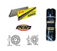 TRASMISSIONE CATENA BENELLI TRK/502 500 17/18 DID VX CORONA PIGNONE PBR SPRAY