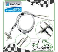 TRASMISSIONE COMANDO FRENO A MANO APE CAR 220 1972-1997 CAVO FILO GUAINA PIAGGIO