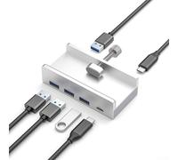 Trasmissione di dati esterna di alluminio del hub del Usb 3,0 della stazione del bacino di 4 porti per il pc