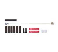 Clarks Cycle Systems - Kit di cavi per freno interno ed esterno per freno strada/MTB, zincato, nero, anteriore e posteriore
