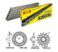 TRASMISSIONE KTM 950 ADVENTURE 2010 2011 2012 CATENA DID 525VX3 CORONA PIGNONE