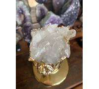 Trasparente Bianco Cristallo Quarzo - Oro Gilded Vino Regalo Amante Cork Stopper