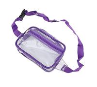 Trasparente, Cerniera Impermeabile, Borsa a Tracolla Trasparente, Grande capacità, Tracolla Traspirante, Cuciture Rinforzate, Portatile per lo Sport, i viaggi. (PURPLE)