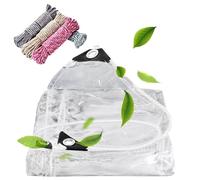 Trasparente con Occhielli 100 x 405 cm Protezione Solare Telone Impermeabile Trasparente per Esterno Resistente Ai Raggi UV per Esterni, Terrazza, Pollaio, Colore trasparente