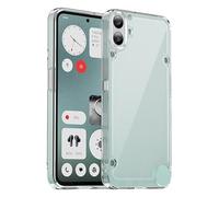 Trasparente Cover per Nothing CMF Phone 1, Bordi colorati per un pc rigido sottile ed elegante + paraurti in silicone TPU, Custodia per Nothing CMF Phone 1-Trasparente