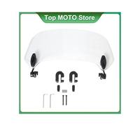 (trasparente) Estensione universale per parabrezza per moto, spoiler regolabile, deflettore per parabrezza