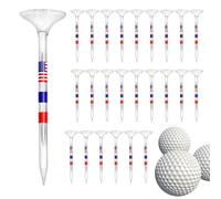 Trasparente Golf Tees - Sports Fan Practice Tee, Durable Driving Ball Stand | Clear Golf Support Equipment Set, Flessibile Club Swing Target Aid, Perfect for Golf Course and Park Use