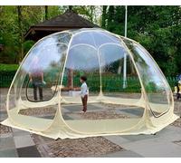 Trasparente Igloo Da Giardino, PVC Bubble Tent Dome House, Tenda A Bolle 3 M/3.6m, Igloo Da Giardino Può Ospitare 2-5 Persone, Casa Bolla Trasparente per Campeggio, Spiaggia, Attività All'aperto(L:3.6
