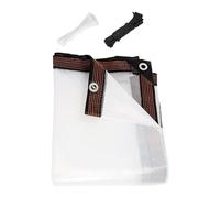 Trasparente - imperméable en PE | d'extérieur trasparente Avec bordo rinforzato, attaches de Corde et de câble, résistante aux intempéries, idéale Pour terrazze, Jardin
